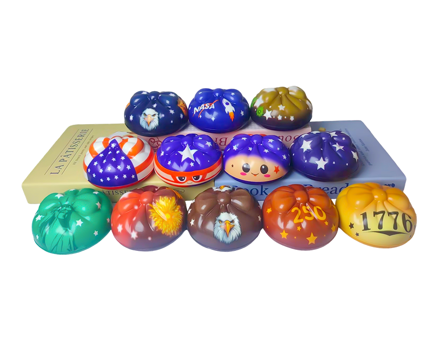 8.5 Gedämpftes Brötchen-Stressspielzeug im amerikanischen Stil 8.5 Gedämpftes Brötchen-Stressspielzeug im amerikanischen Stil