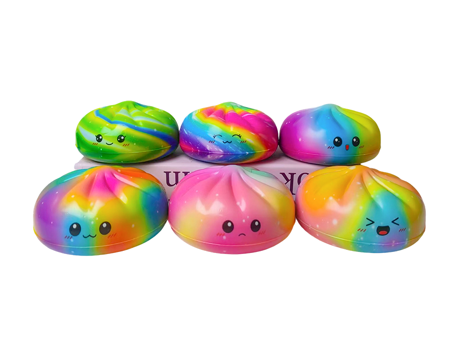 Bunte kleine Augen gedämpfte Brötchen