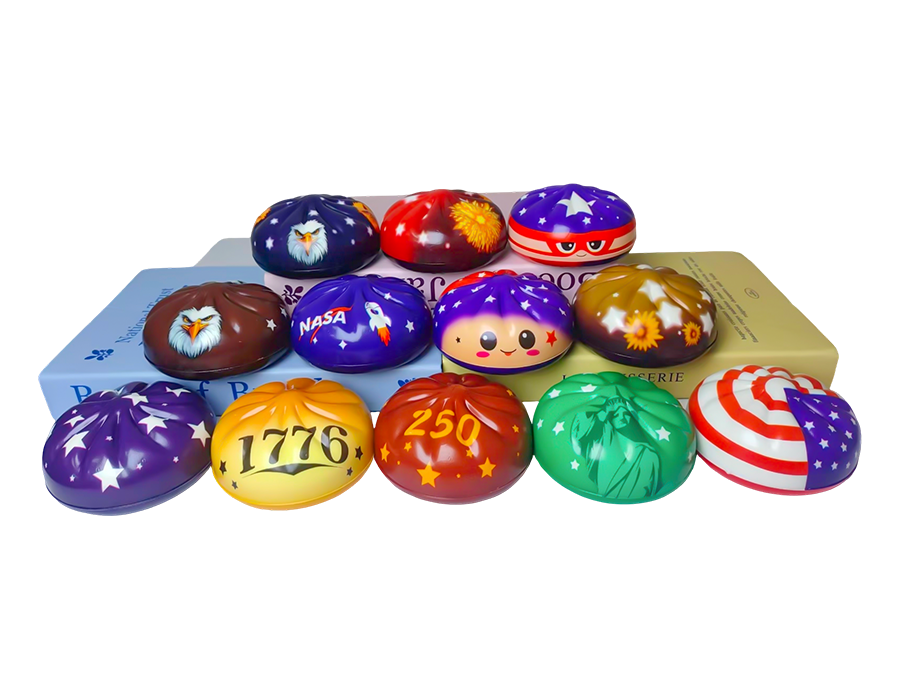 8.5 Gedämpftes Brötchen-Stressspielzeug im amerikanischen Stil 8.5 Gedämpftes Brötchen-Stressspielzeug im amerikanischen Stil