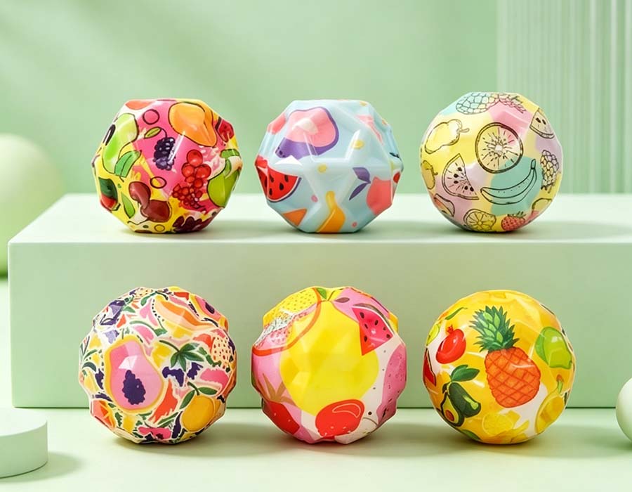 6-teiliges originelles Quetschspielzeug der Fruit Series