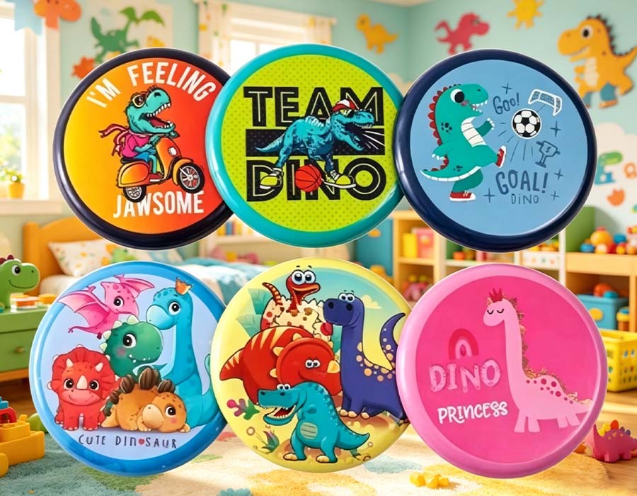 Muster der Dinosaurierserie Flying Disc